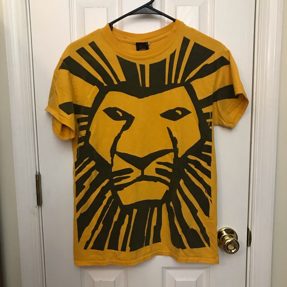Lion King Musical T Shirt Yellow Black Small